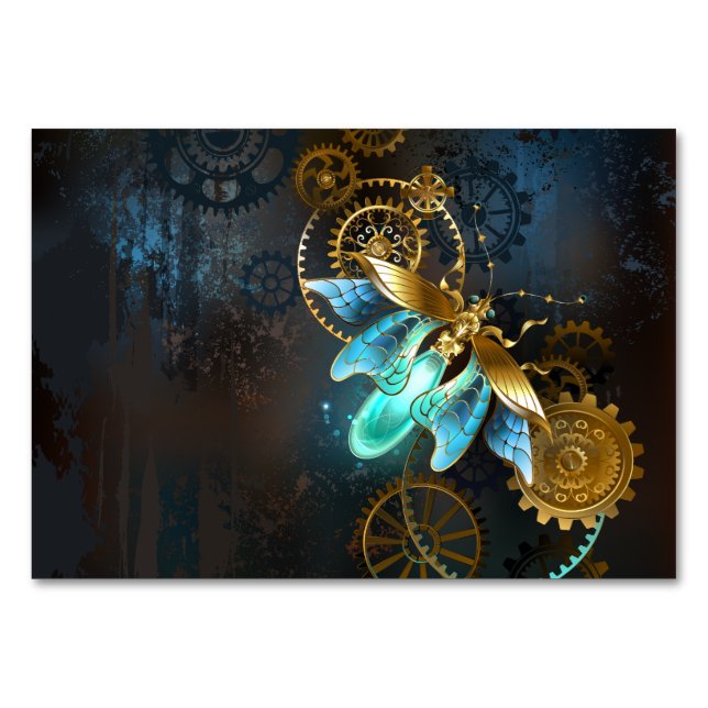 Steampunk Firefly Table Number (Front)