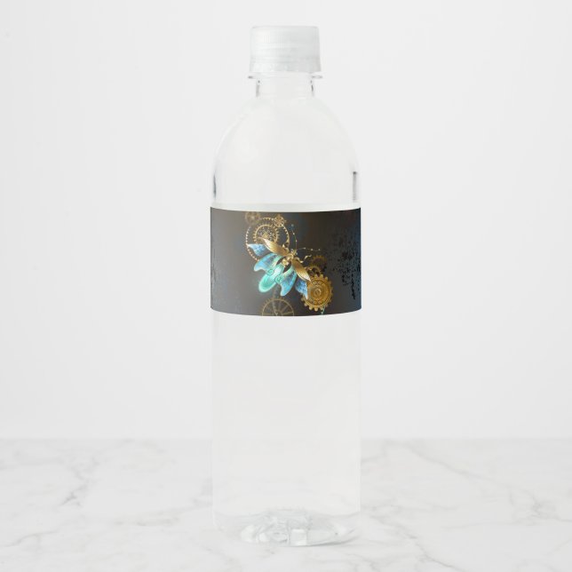 Steampunk Firefly Water Bottle Label (Front)