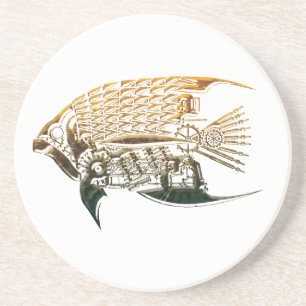 Steampunk fish coasters