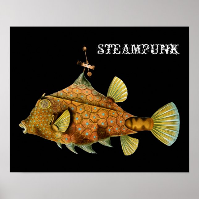 Steampunk Fish Poster (Front)