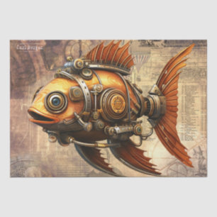 Steampunk Fish Tissue Paper