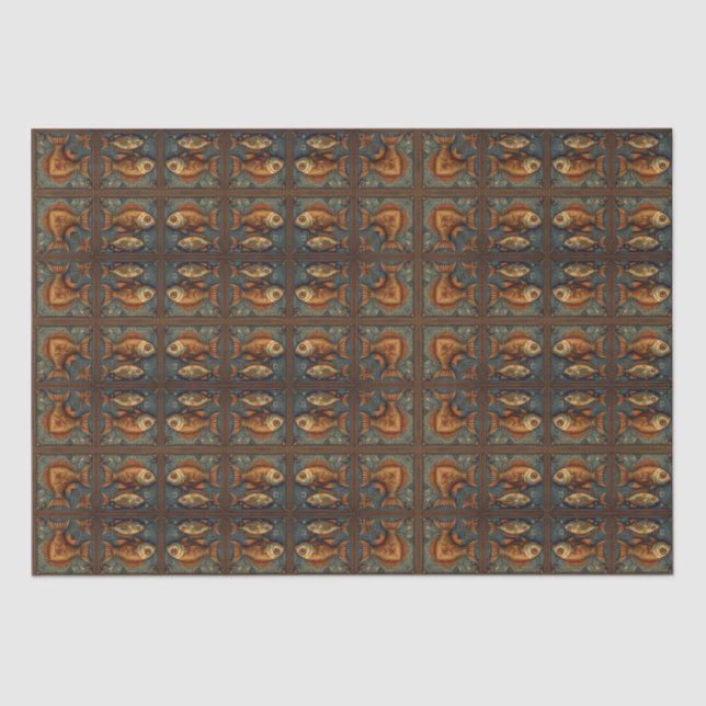 Steampunk Fishes Decoupage 3 of 3 Tissue Paper (Front)