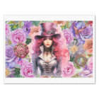 Steampunk Floral 3 Tissue Paper