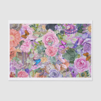 Steampunk Floral Dreams (Page 2 in Series) Tissue Paper