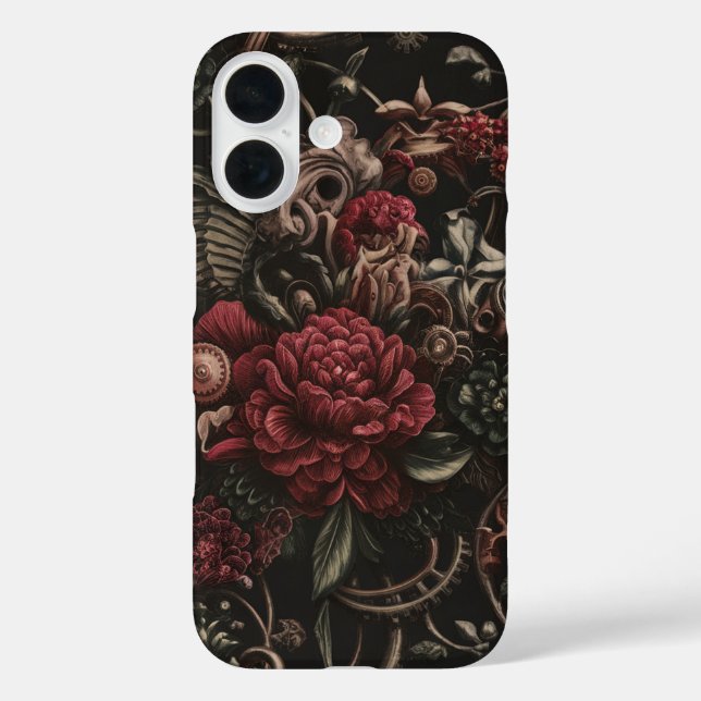 Steampunk Floral Elegance Case-Mate iPhone Case (Back)