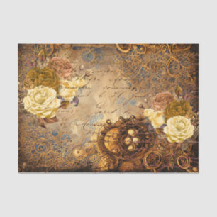 Steampunk Flower Dream Tissue Paper