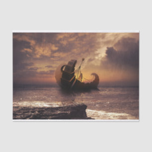 Steampunk Fractalscape, a Ship for All Destination Tissue Paper