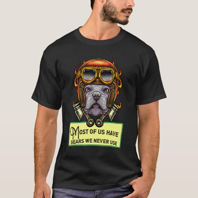 Steampunk French Bulldog Steam Punk Dog Frenchie D T-Shirt (Front)