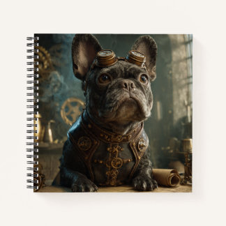 Steampunk Frenchie (Edition 1) - Spiral Notebook