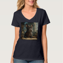 Steampunk Frenchie (Edition 1) -Women's V-Neck