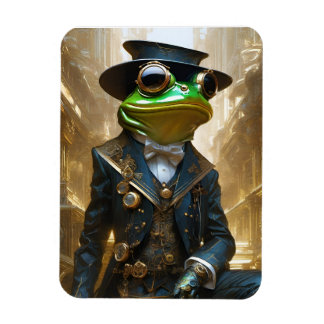 Steampunk Frog Magnet