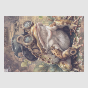 Steampunk Frog Tissue Paper