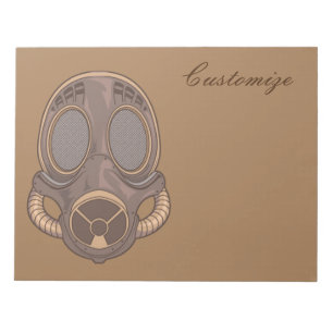 Steampunk Gas Mask Thunder_Cove Notepad