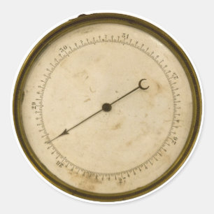 Steampunk Gauge Classic Round Sticker