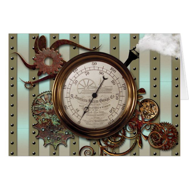STEAMPUNK GAUGE DESIGN (Front Horizontal)