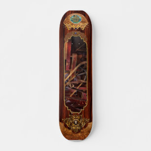 Steampunk - Gear - Belts and Wheels Skateboard