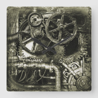 SteamPunk Gears Acrylic Wall Clock
