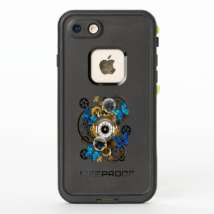 Steampunk Gears and Blue Butterflies