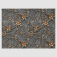 Steampunk Gears and Springs Flowers for Decoupage