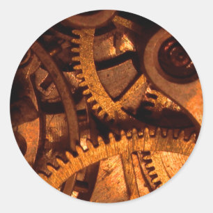 Steampunk Gears Clockwork Sticker