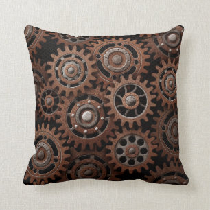 Steampunk Gears Cushion