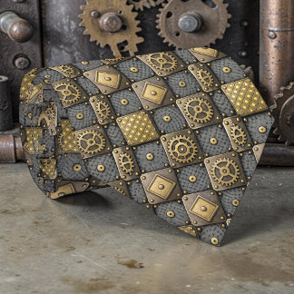 Steampunk Gears Custom Necktie Tie