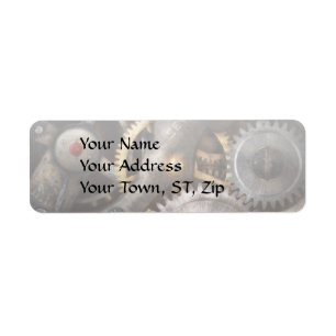 Steampunk - Gears - Horology Return Address Label