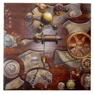 Steampunk - Gears - Reverse engineering Ceramic Tile