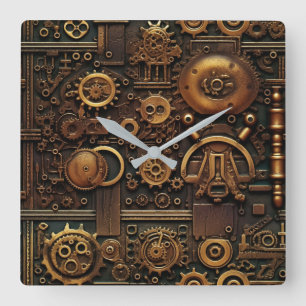 Steampunk Gears Wall Clock