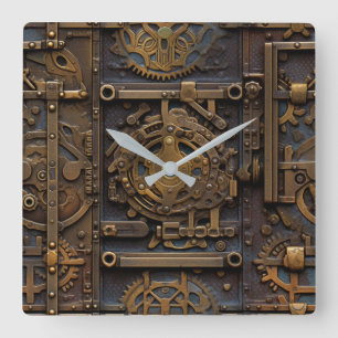 Steampunk Gears Wall Clock
