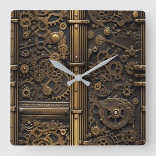 Steampunk Gears Wall Clock