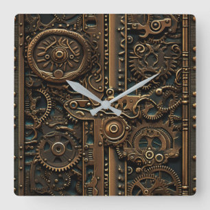 Steampunk Gears Wall Clock