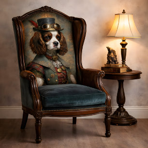 Steampunk Gentleman Dog Whimsical Vintage Tissue Paper