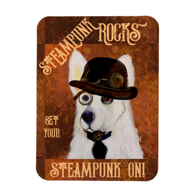 Steampunk German Shepherd        Magnet (Vertical)