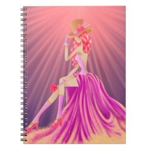 Steampunk Glamour Prom Queen  Notebook
