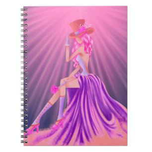 Steampunk Glamour Prom Queen Notebook
