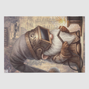 Steampunk Gnome Tissue Paper