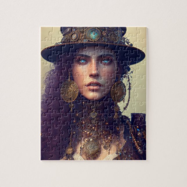Steampunk Goddess Jigsaw Puzzle (Vertical)