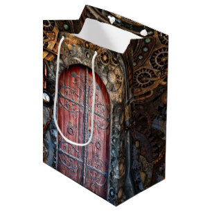 Steampunk Gothic Door Medium Gift Bag