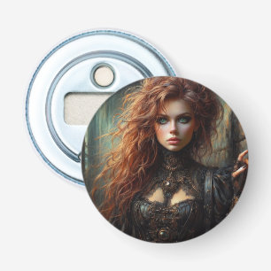 Steampunk gothic female bottle opener
