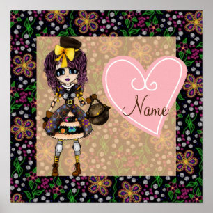 Steampunk Gothic Lolita - girly gifts Poster