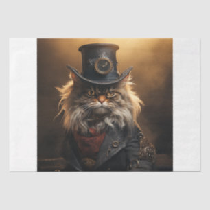 Steampunk Grumpy Cat Tissue Paper