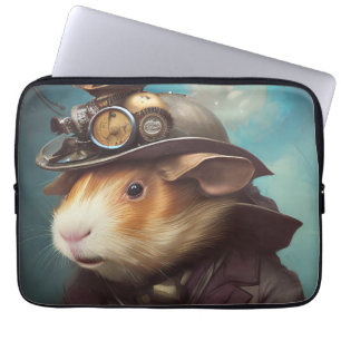 Steampunk Guinea Pig  Laptop Sleeve