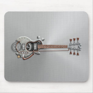 Steampunk Guitar on Steel Mouse Pad