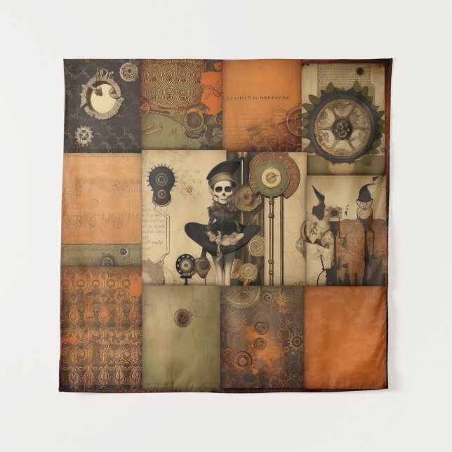 Steampunk Halloween Tapestry (Front)