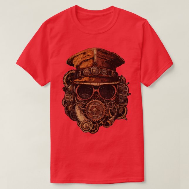 Steampunk Hat T-Shirt (Design Front)