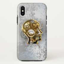 Steampunk head with manometer
