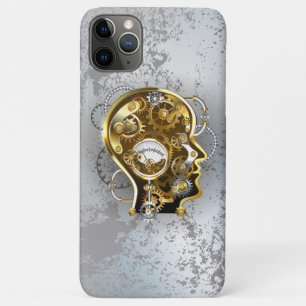 Steampunk head with manometer iPhone 11 pro max case
