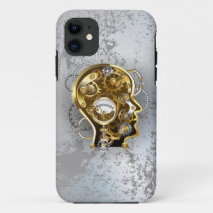 Steampunk head with manometer iPhone 11 case