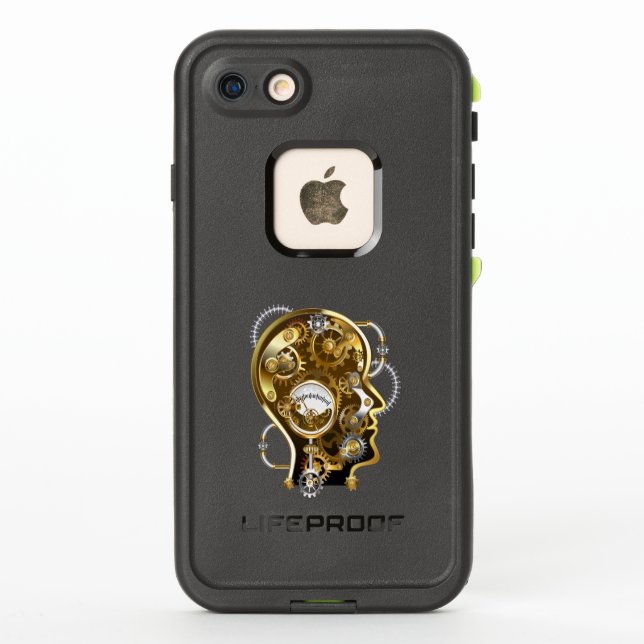 Steampunk head with manometer LifeProof iPhone case (Back)
